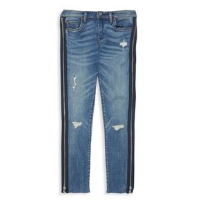 Blank nyc zipper distressed jeans